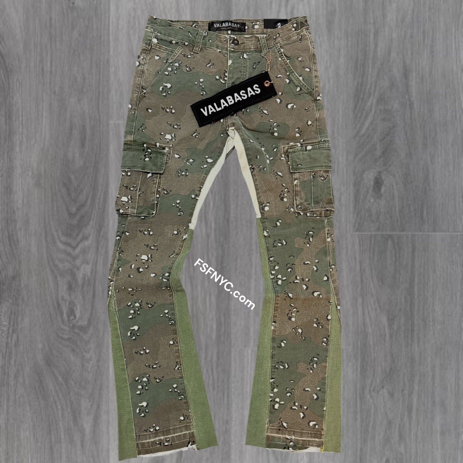 Valabasas - Geno Camo Stacked Denim - DBGREEN 1006