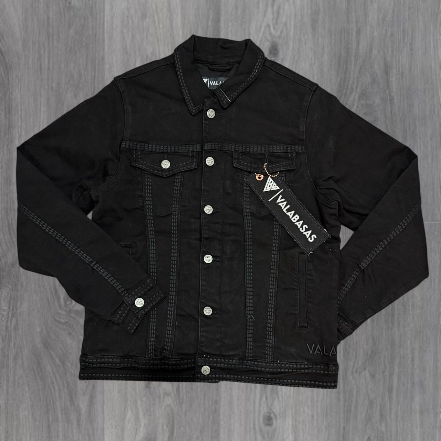 Valabasas - Treasury Cody Double Stitched Denim Jacket - Black - 1031