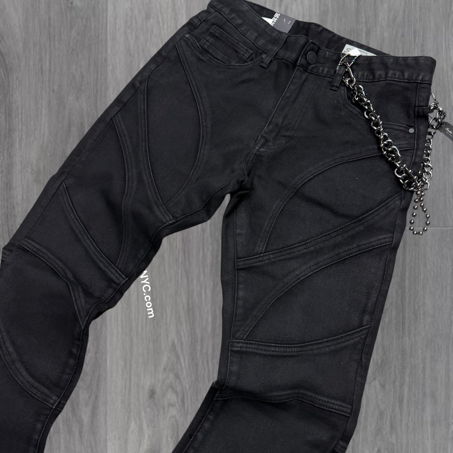 Rise - Panels 3D Denim - G.Black - S418