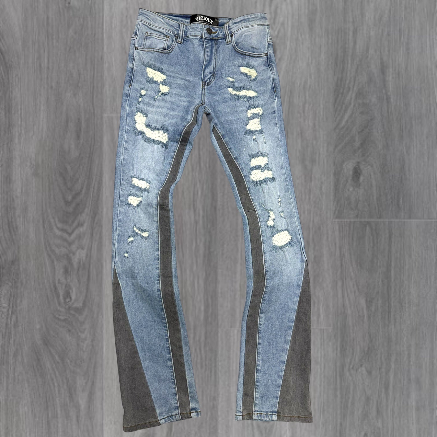 Vicious - Combo Flare Denim - lt. blue - Vc1009