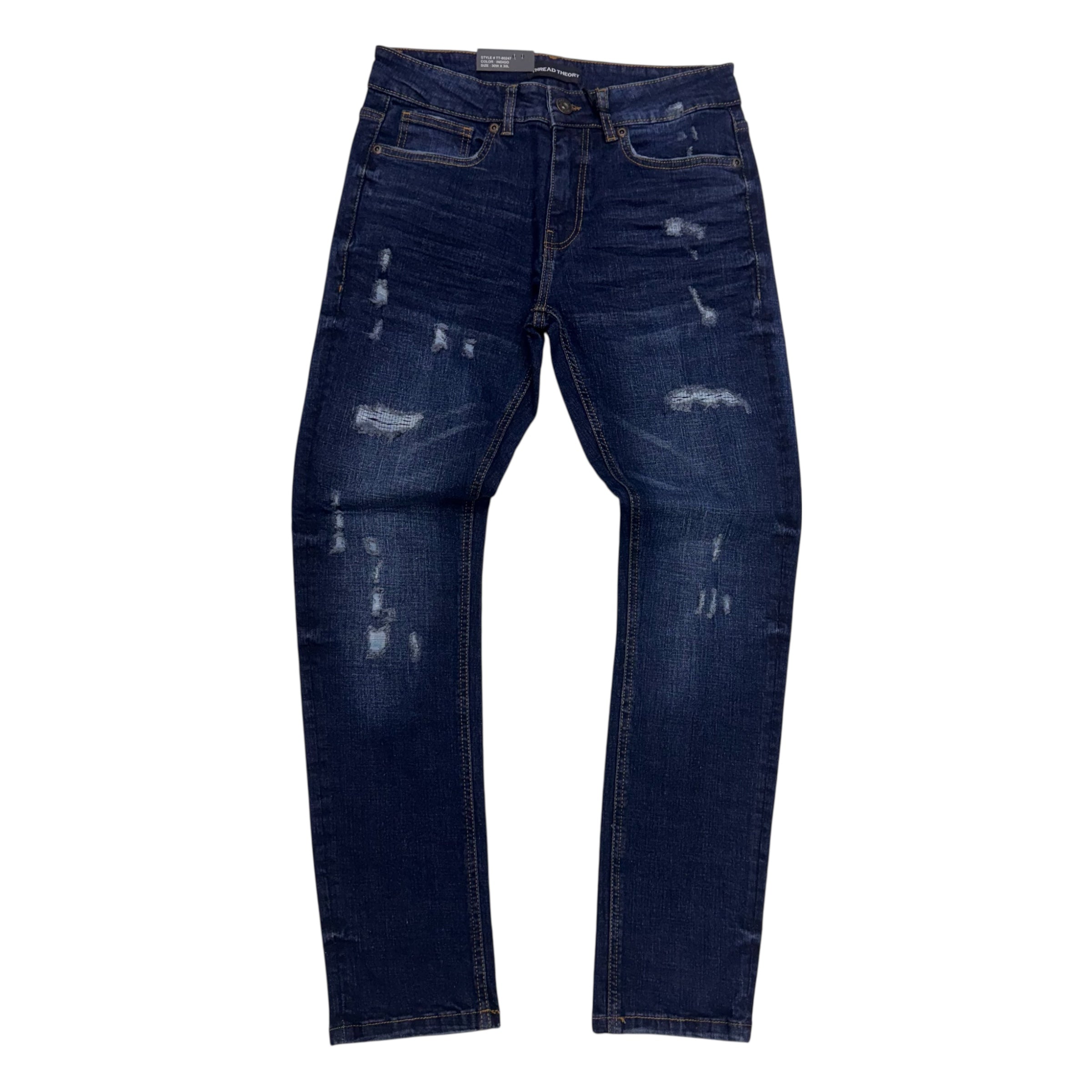 Mischief Distress Denim Indigo 80247 M