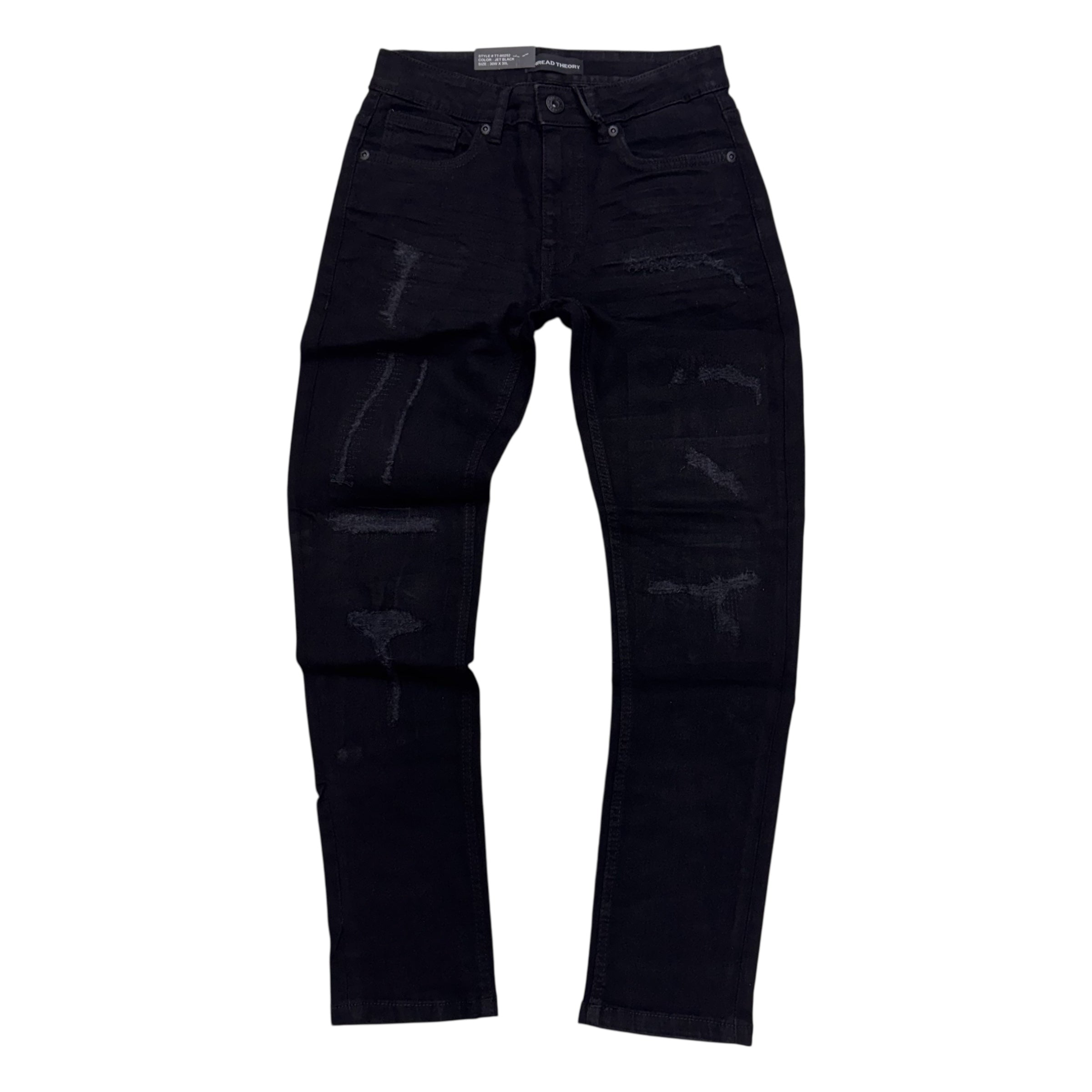 Mischief Distress Denim Jet Black 80252 M