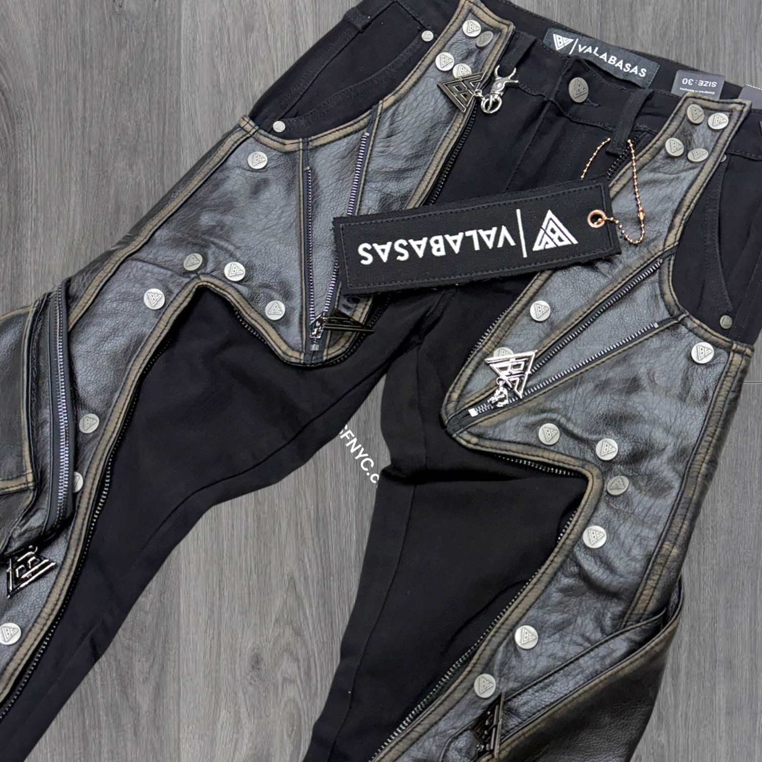 Valabasas - stacked Royal Guard Jeans - Jet Black- 1130