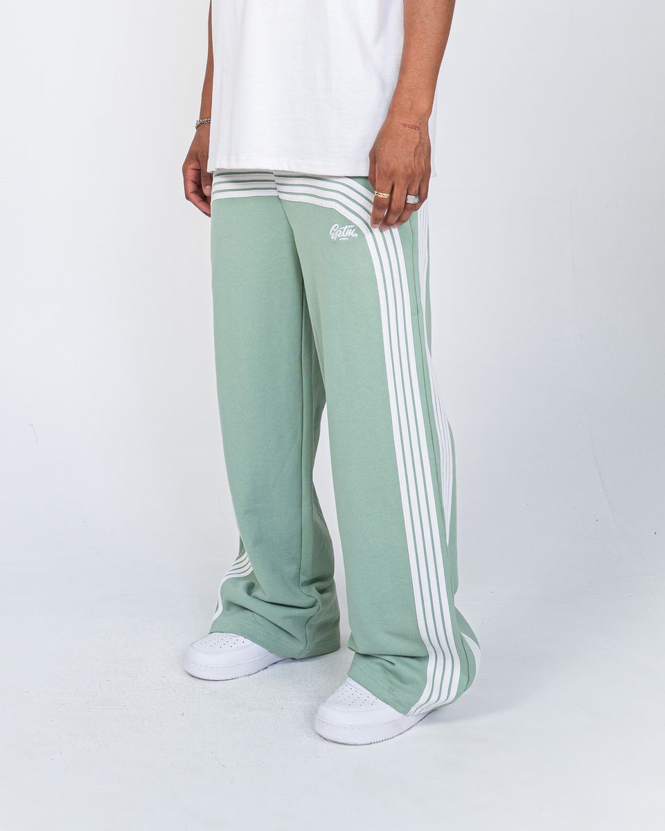 EPTM Stacked Stripes Curve Sweat Pants SAGE White M