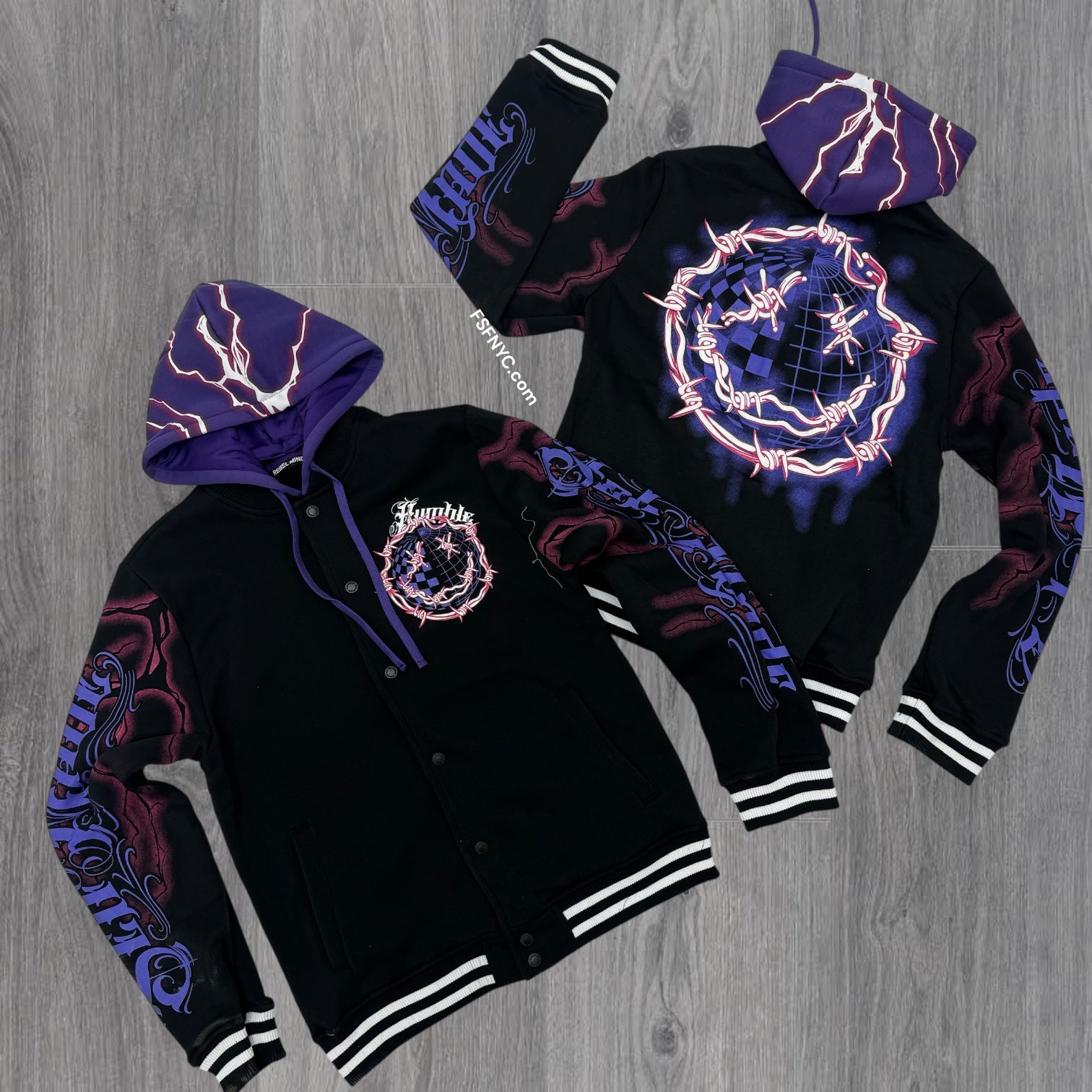 Rebel - Hoodie Jacket - Black - 536