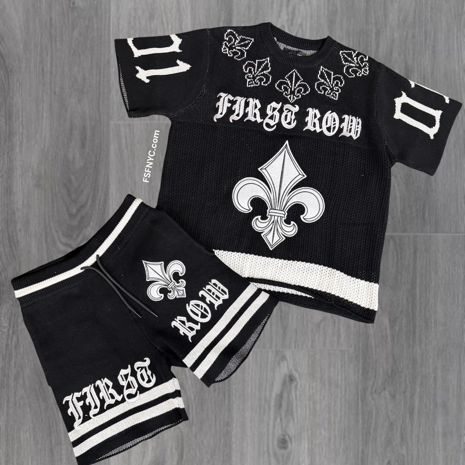 FR - Sacred Vow Sweater Short Set - Black - 1006