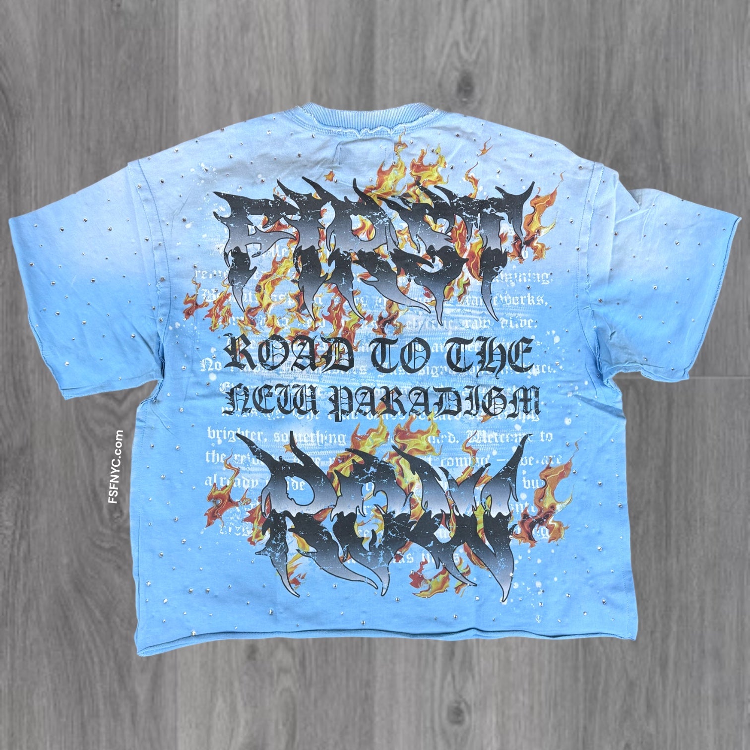 FR - Ride The Fire T-shirt - Blue -3058