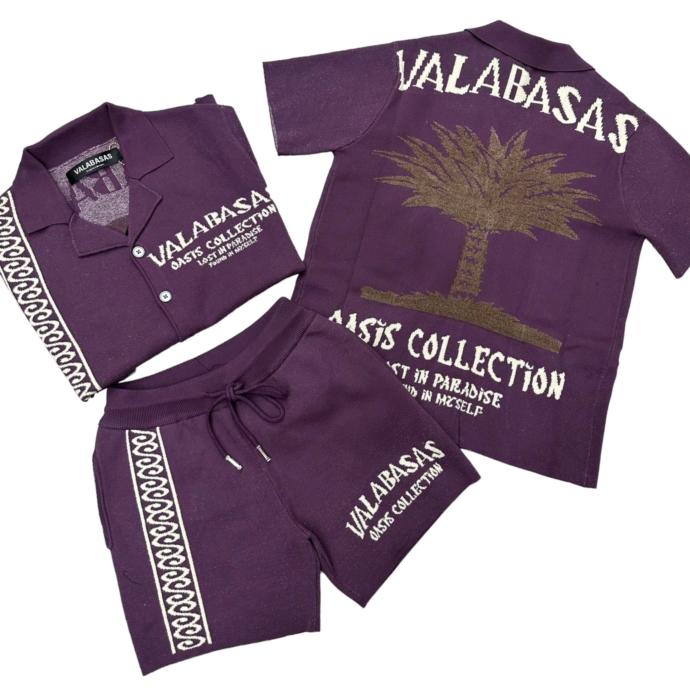 Valabasas kabana Breeze Woven Short Set Purple 001