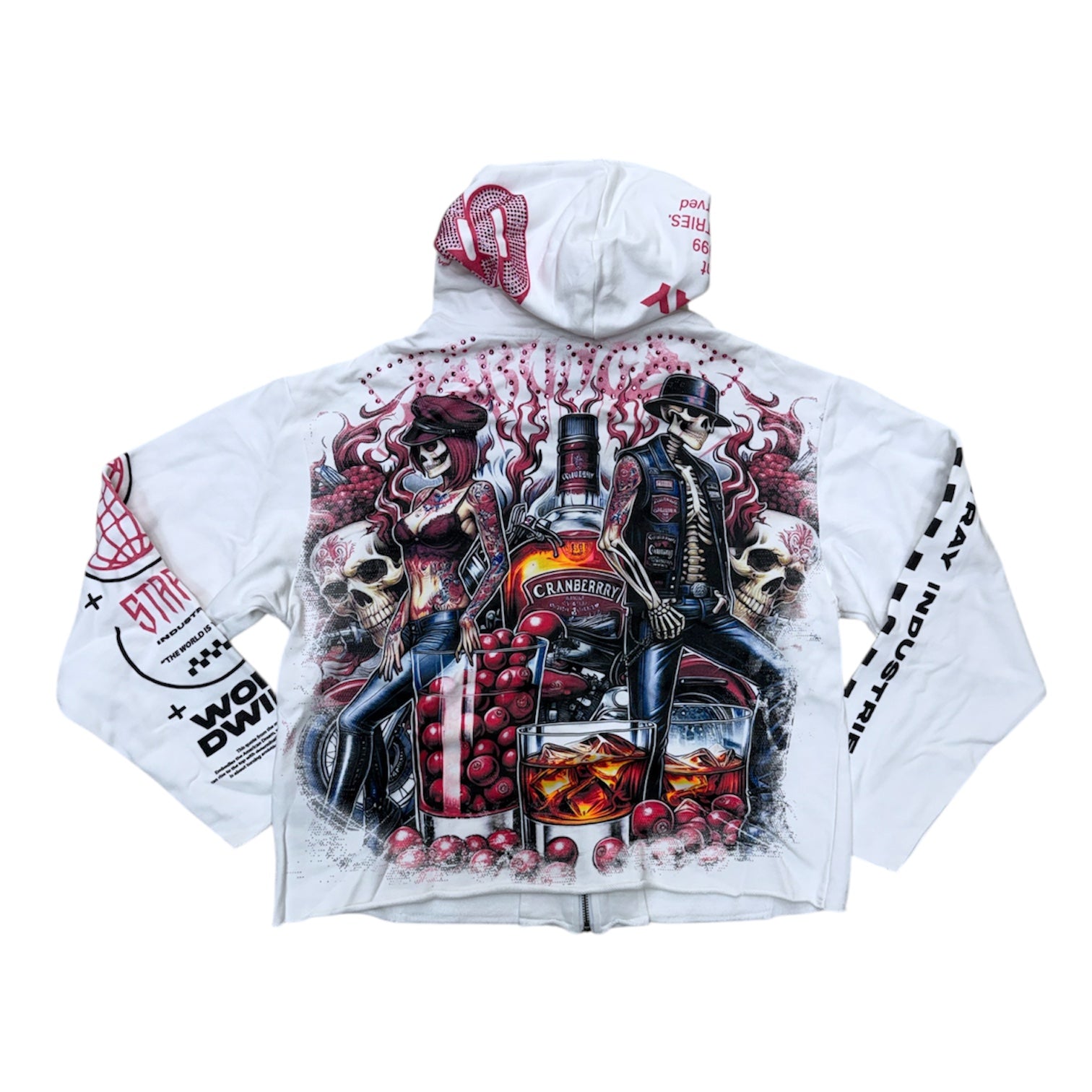 Stray - Country Side Zip Hoodie - White - 1555