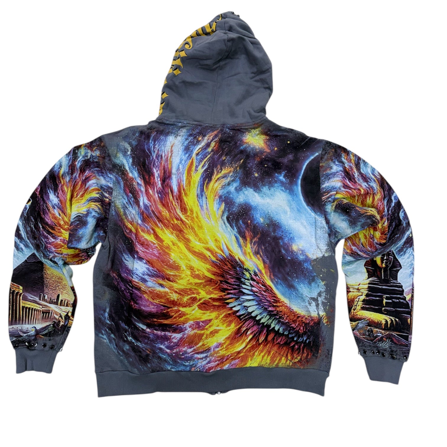 Stray - Fly Zip up Crystal Hoodie - Grey - 1513