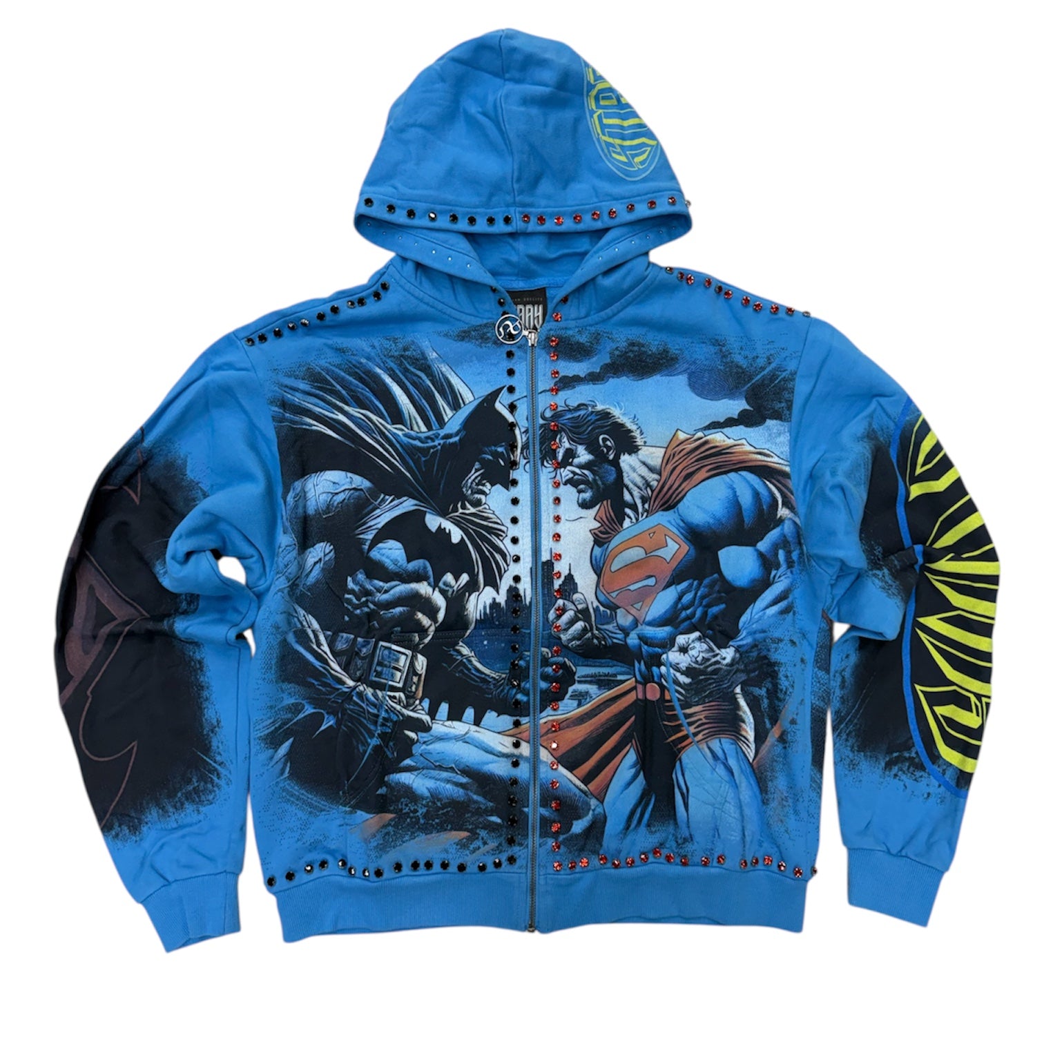 Stray - Gotham Zip up Crystal Hoodie - Royal - 1517