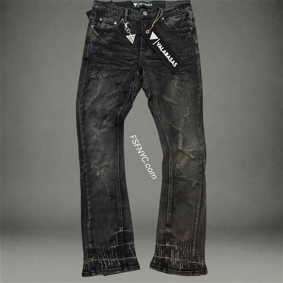 Valabasas - Wired Stacked Jeans - Black Wash - 1103