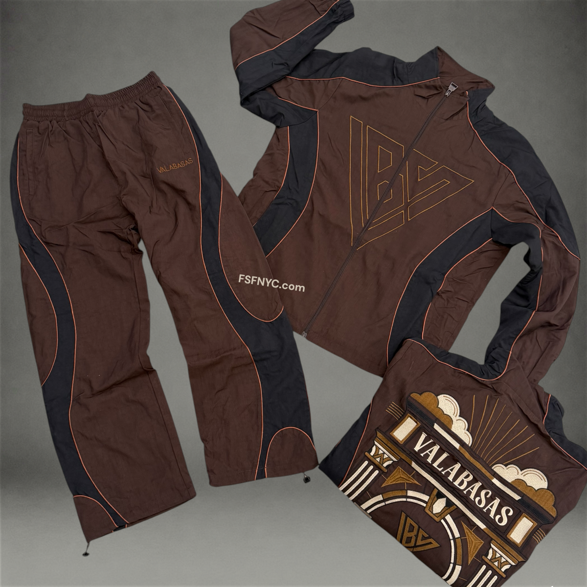 Valabasas - Palm Entrance Set - Brown - 1022 1033
