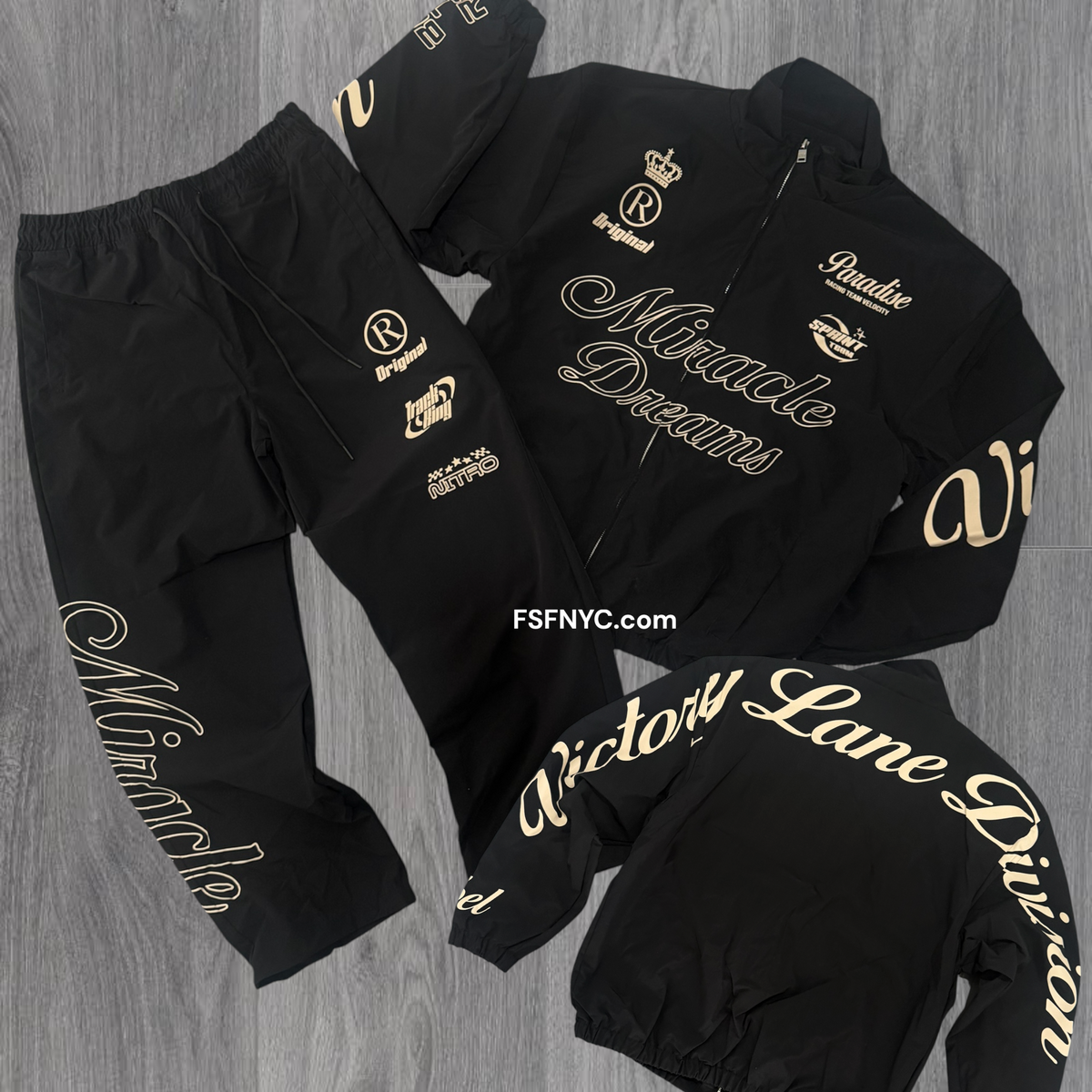 Rebel - Miracle & Dream Windbreaker Set - Black - 812