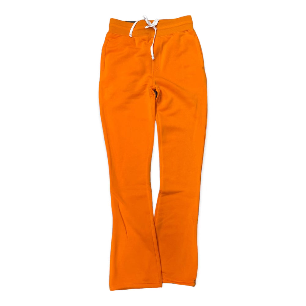 Rebel Stacked Flare Fleece pants  Orange 475