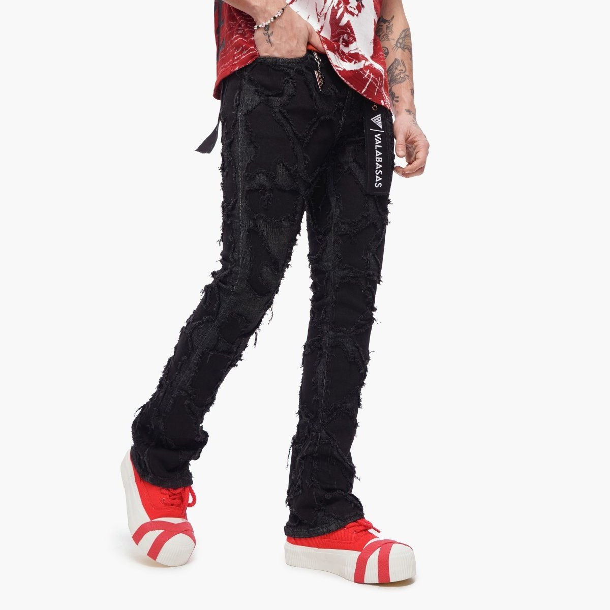 Valabasas - Canyon Stacked Denim - Black Washed 1120