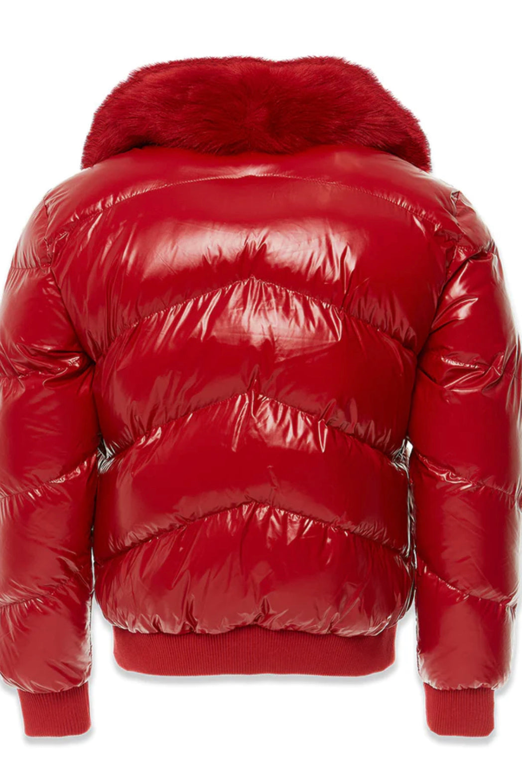 Jordan Craig  shiny Puffer jacket   Red 91582