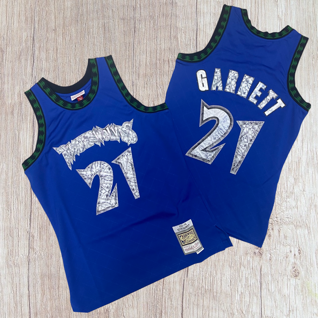 Mitchell&Ness Hologram 75h Anniversary Timberwolves K.Garnet ROyal