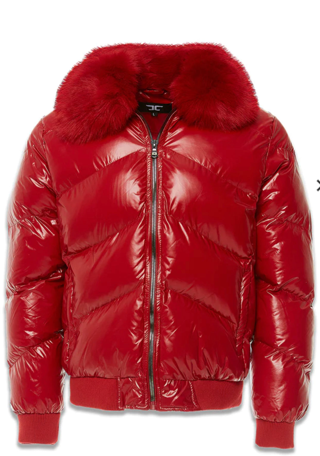 Jordan Craig  shiny Puffer jacket   Red 91582
