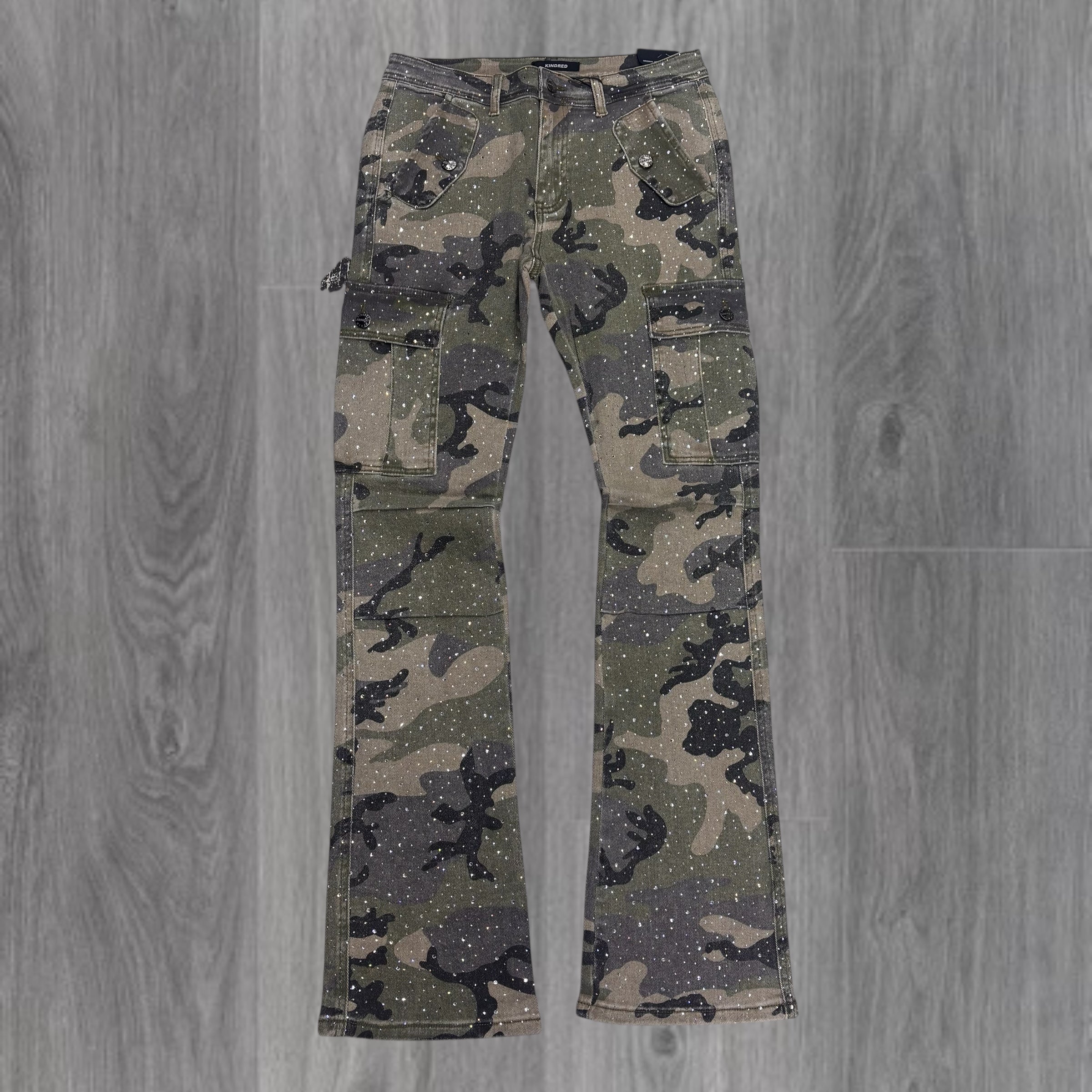 KD - Cargo Stacked Denim - Camo - 2228