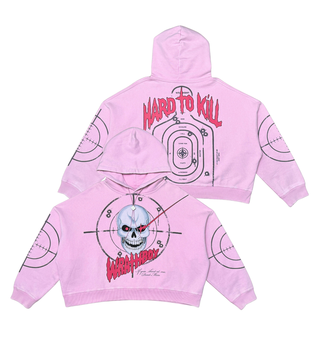 WRATHBOY - Don’t Miss Hoodie - Pink - 067