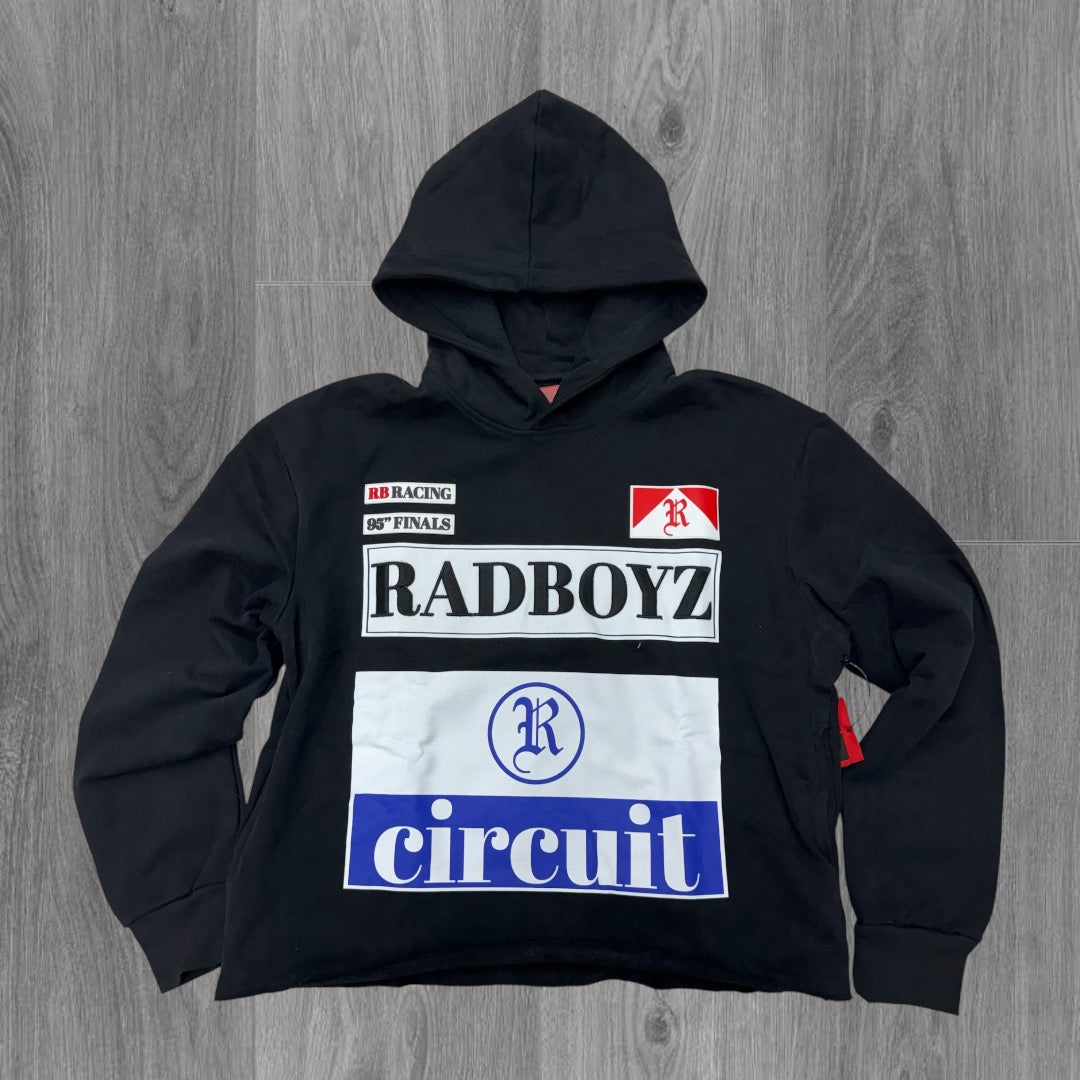 RAD Cut Off Racing Hoodie Black