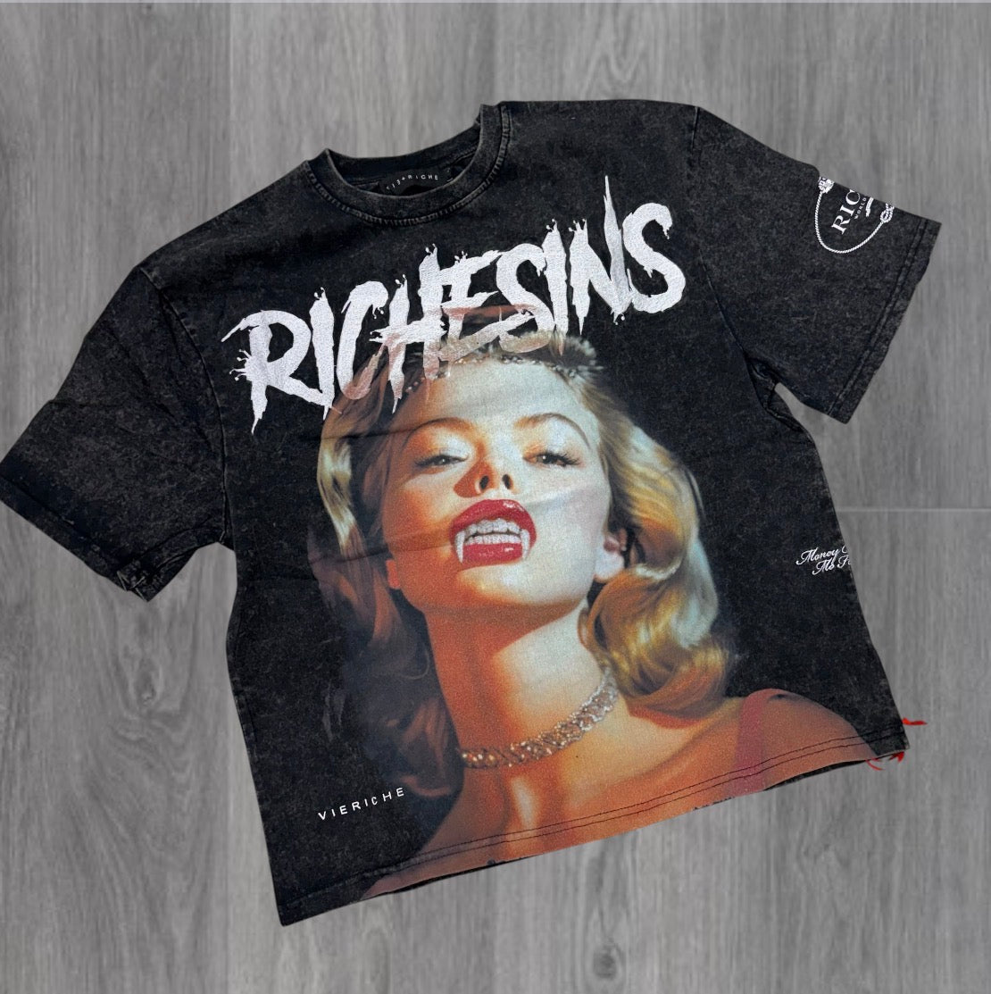 VR - Rich sins T-shirt - Black 2034
