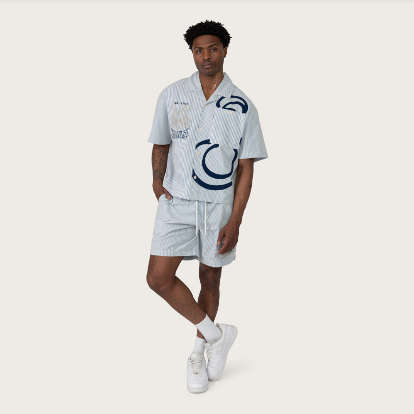 Rise - SET - Steadfast Lounge Short set - sky Blue - s494