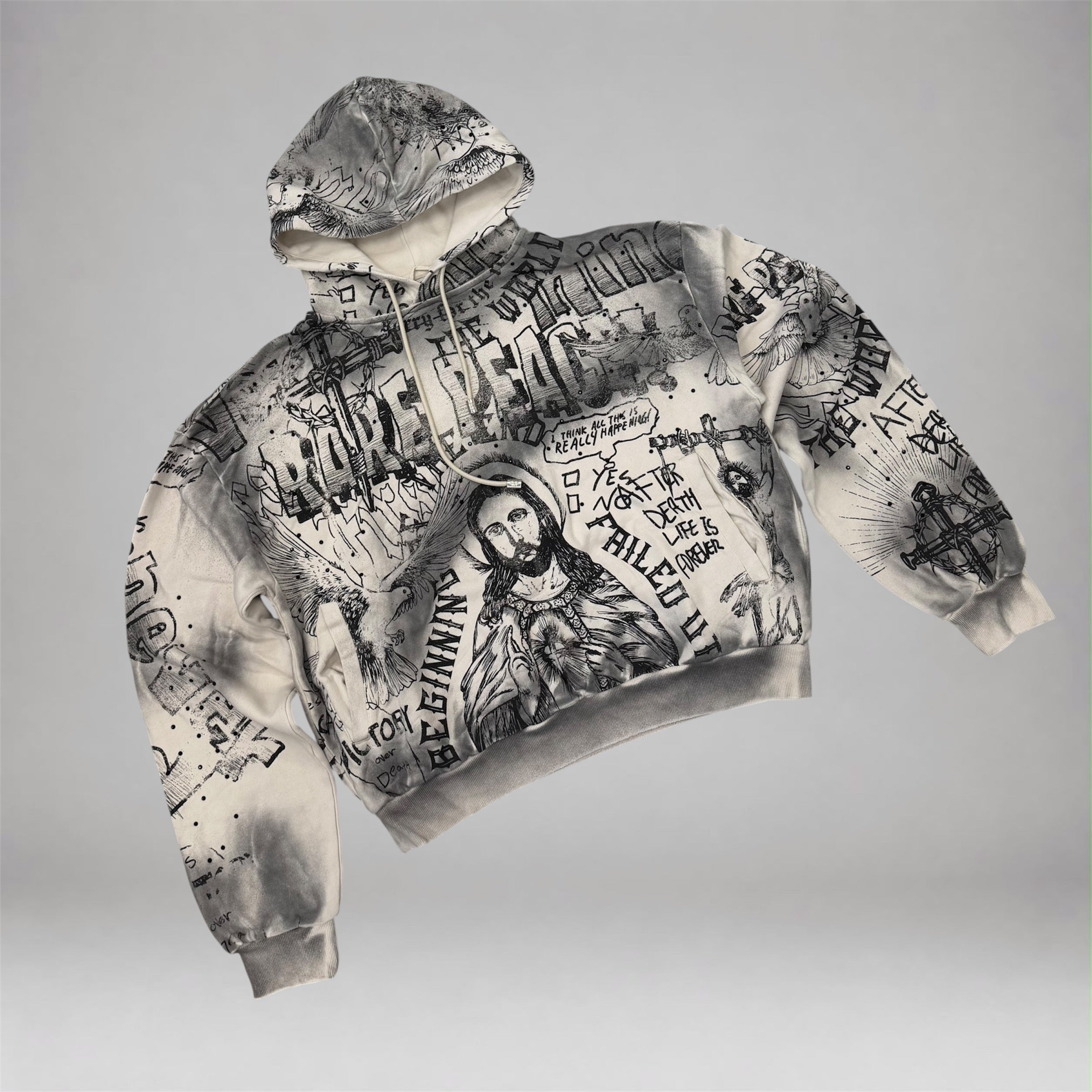 RP - Brush Hoodie - Ecru 6109