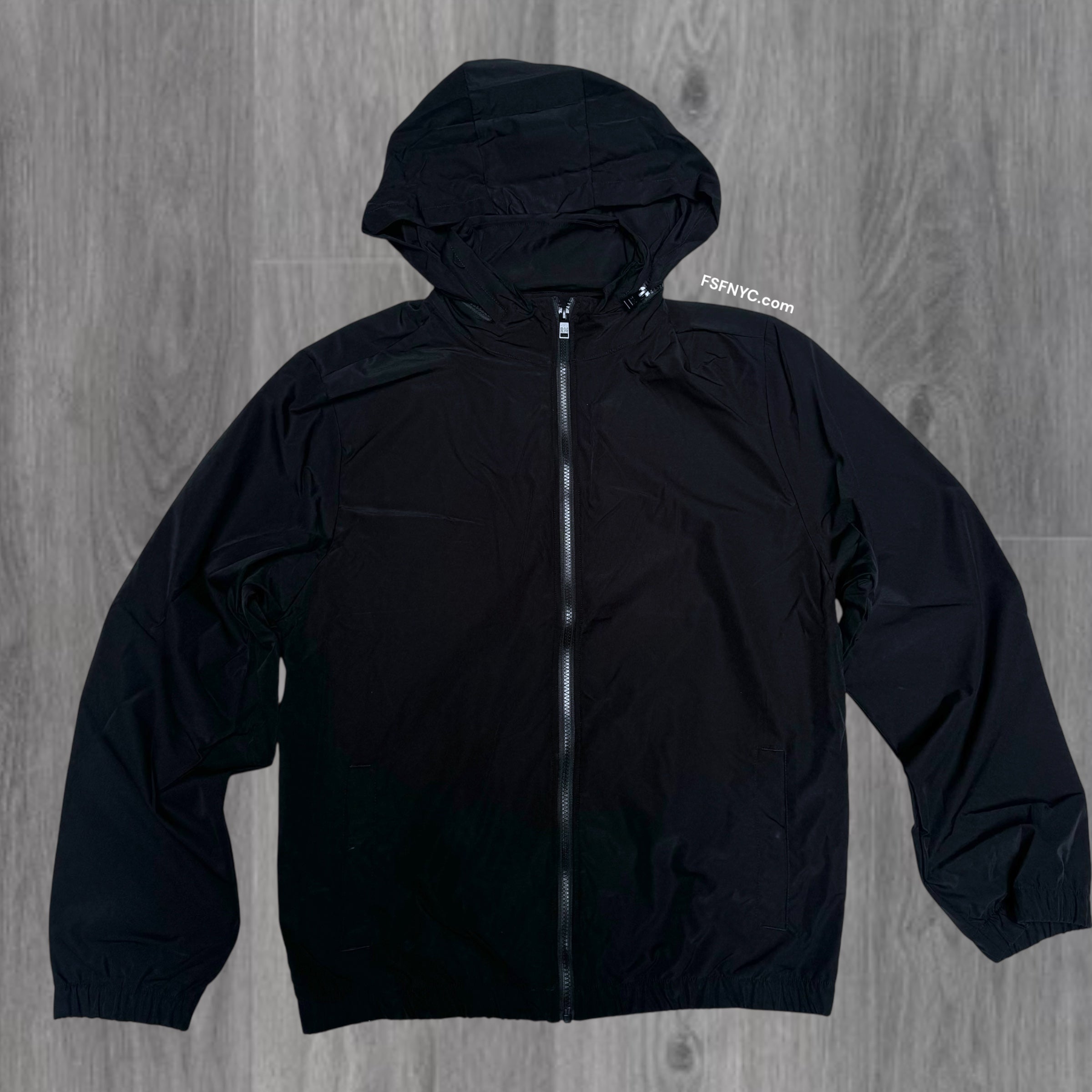 Rebel - SOLID WINDBREAKER JACKET - BLACK - 524
