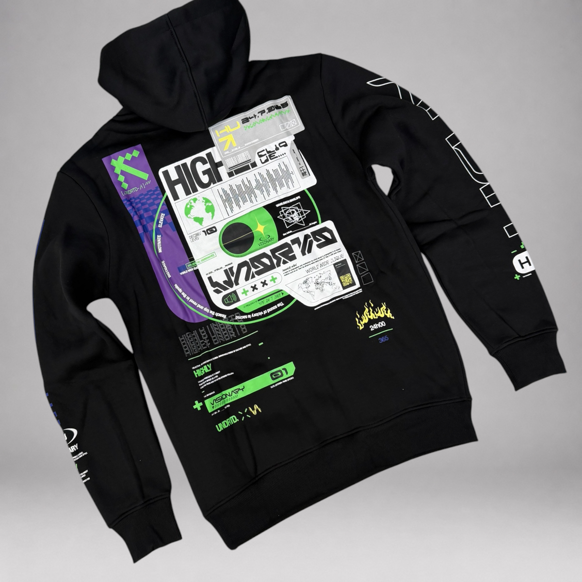 UNDRTD - Future Hoodie - Black 5612