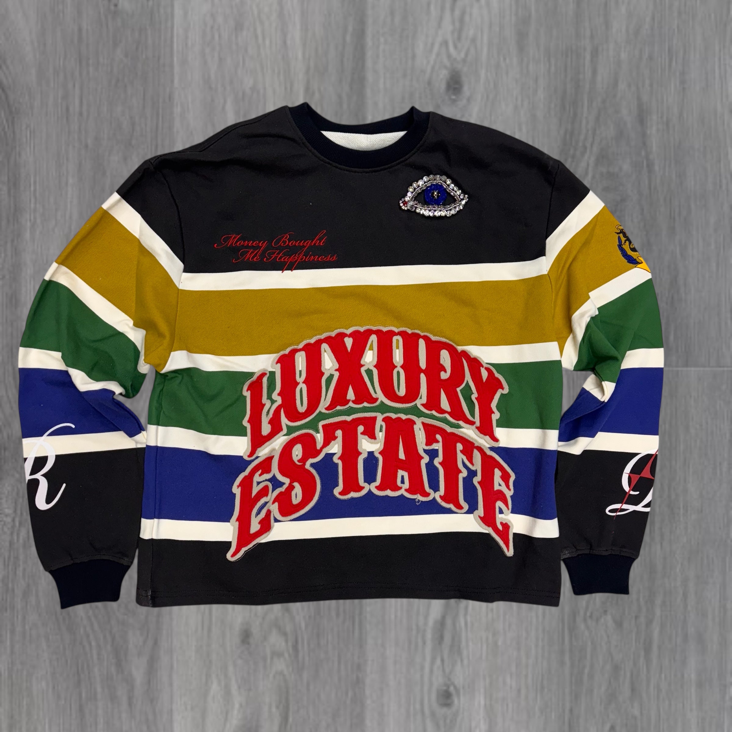 VR - LUXURY ESTATE Crewneck - BLK - 1404