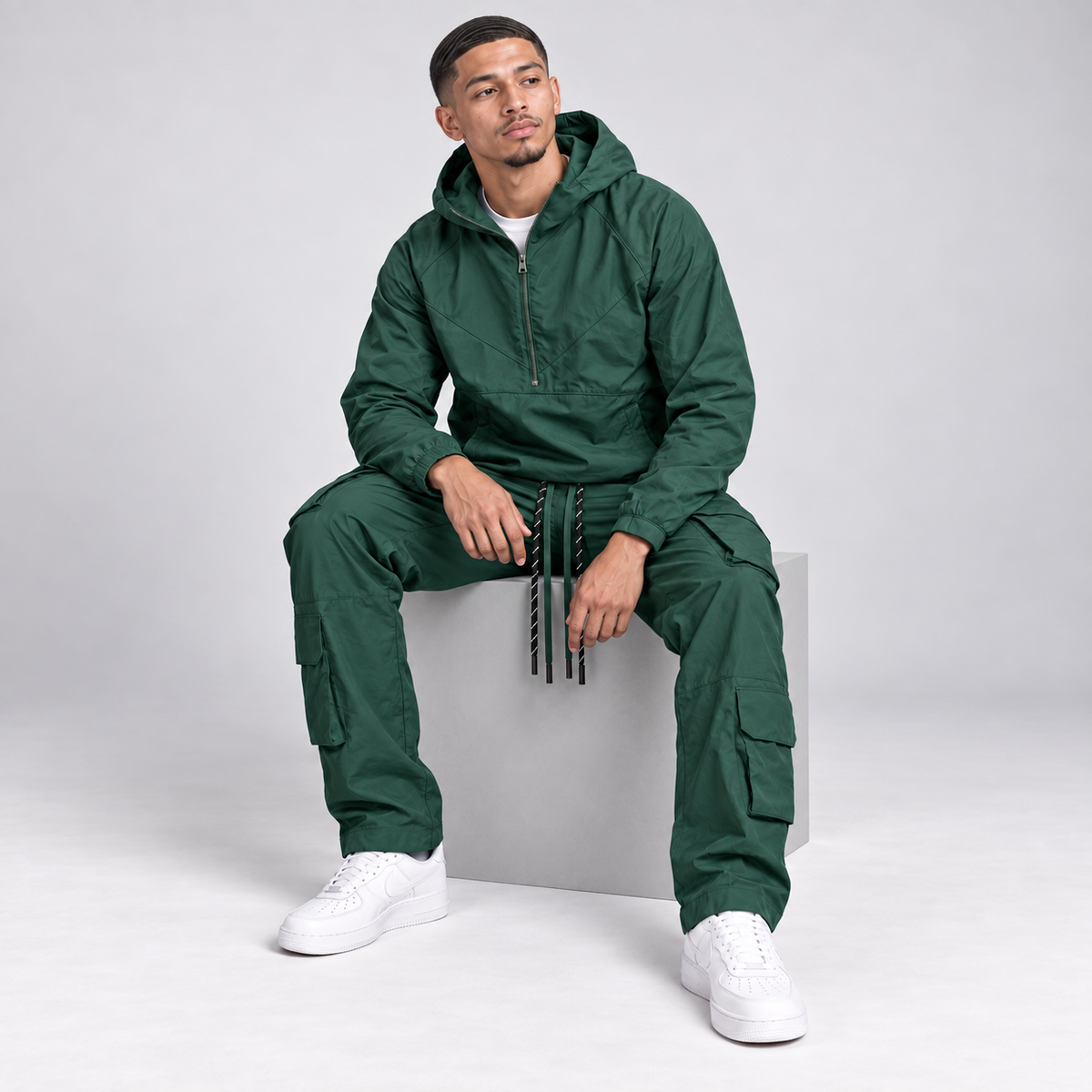 Baruda - windbreaker Anorak Set - H.Green  - 802