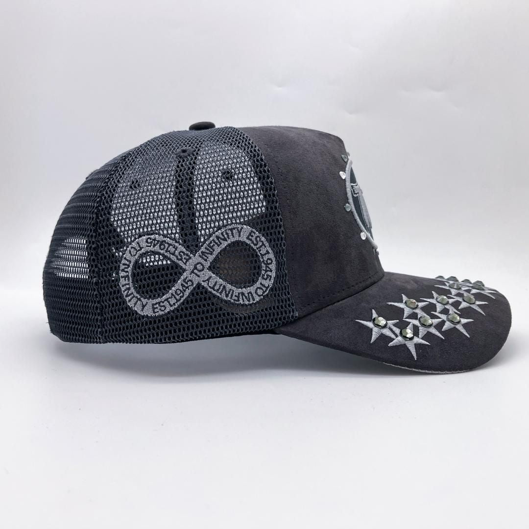 Hudson - “Stars”  777 Trucker hat - Grey V1
