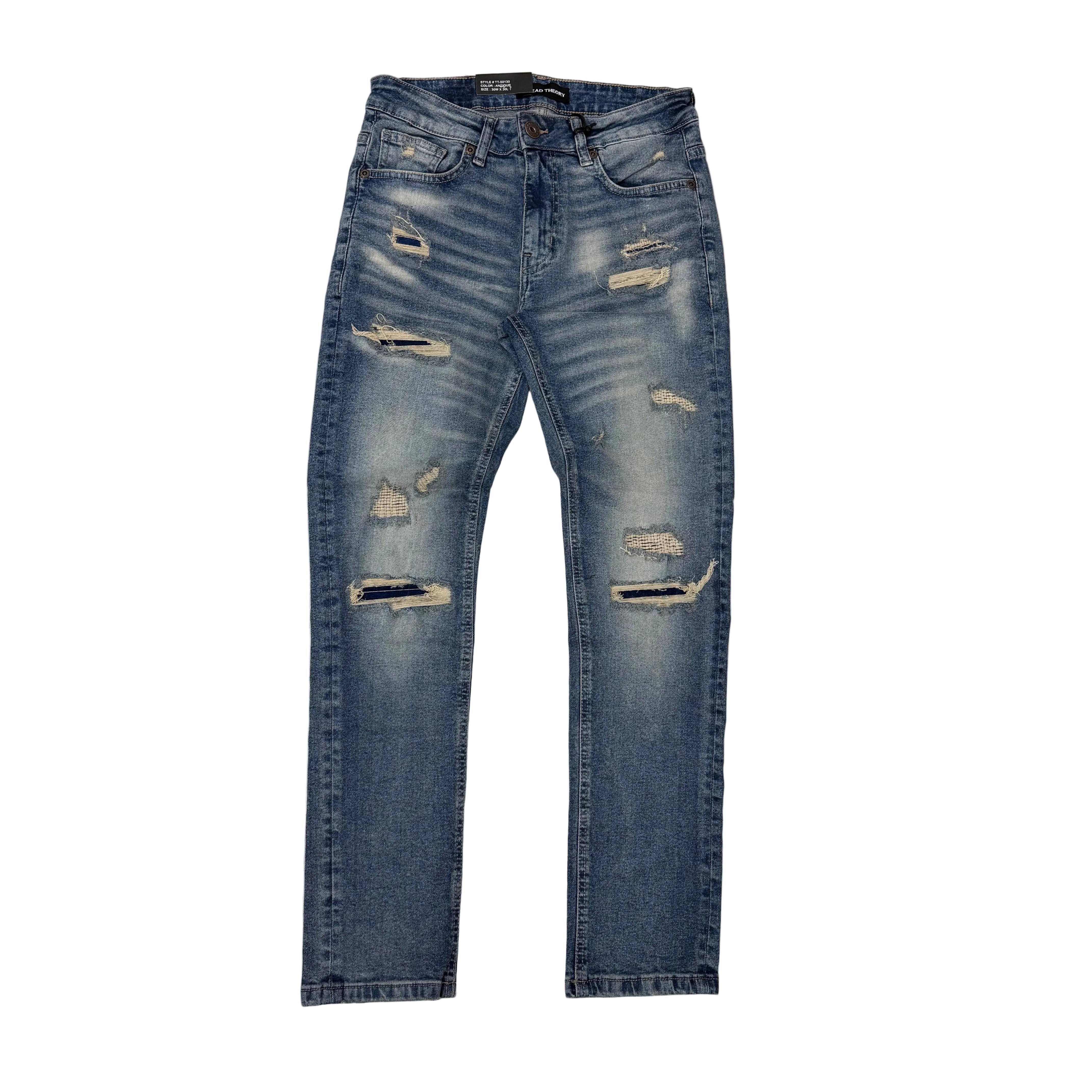 Threads - Slim Fit Distress Denim - Antique - 50130