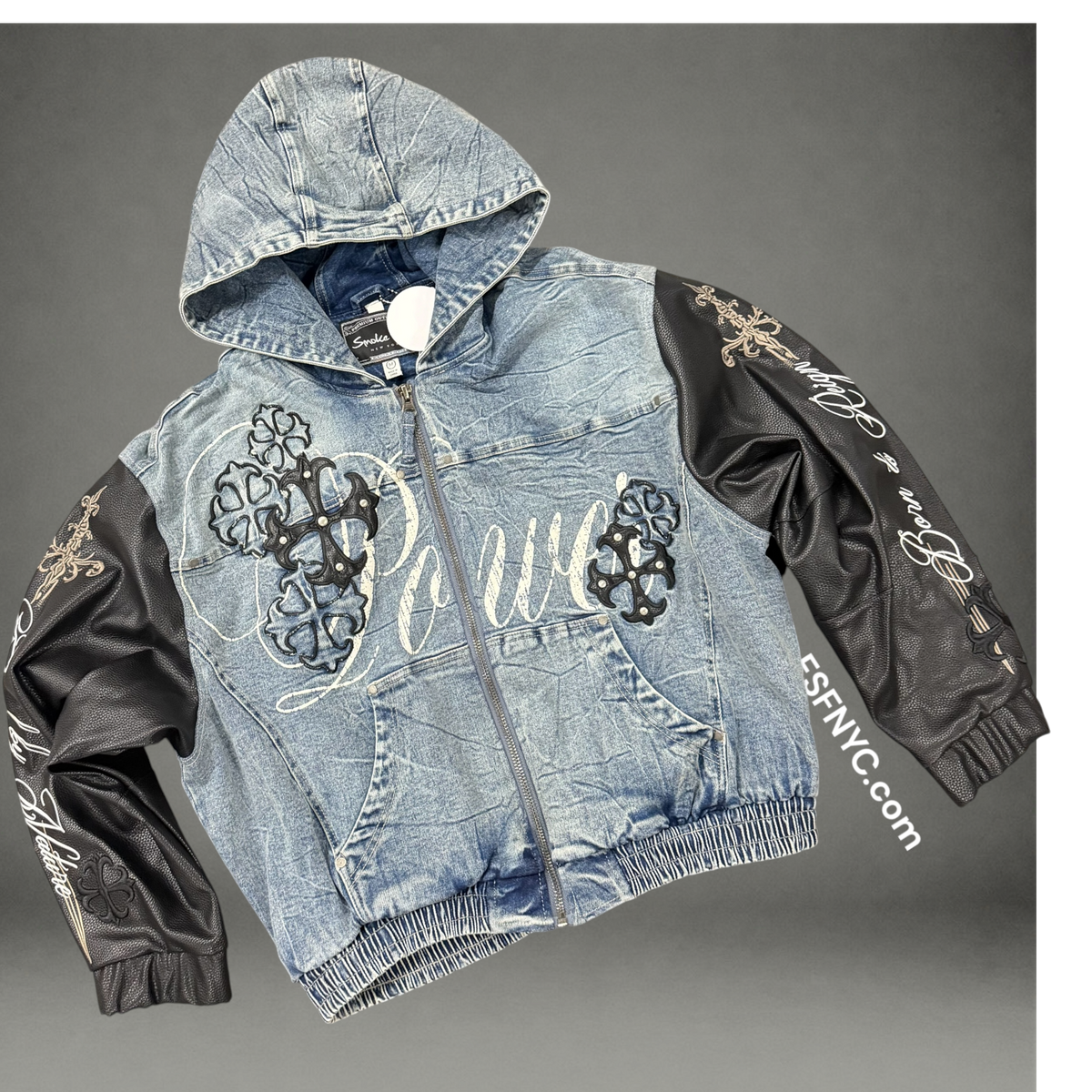 Rise - Bomber Denim Jacket - L.Blue - P547