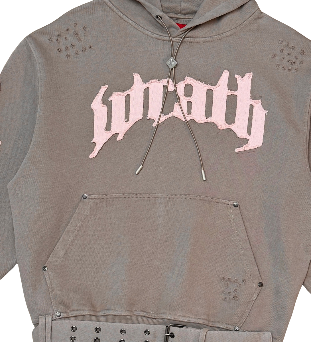 WRATHBOY - OPIUM wrath Belt  Hoodie - TAUP - 028A