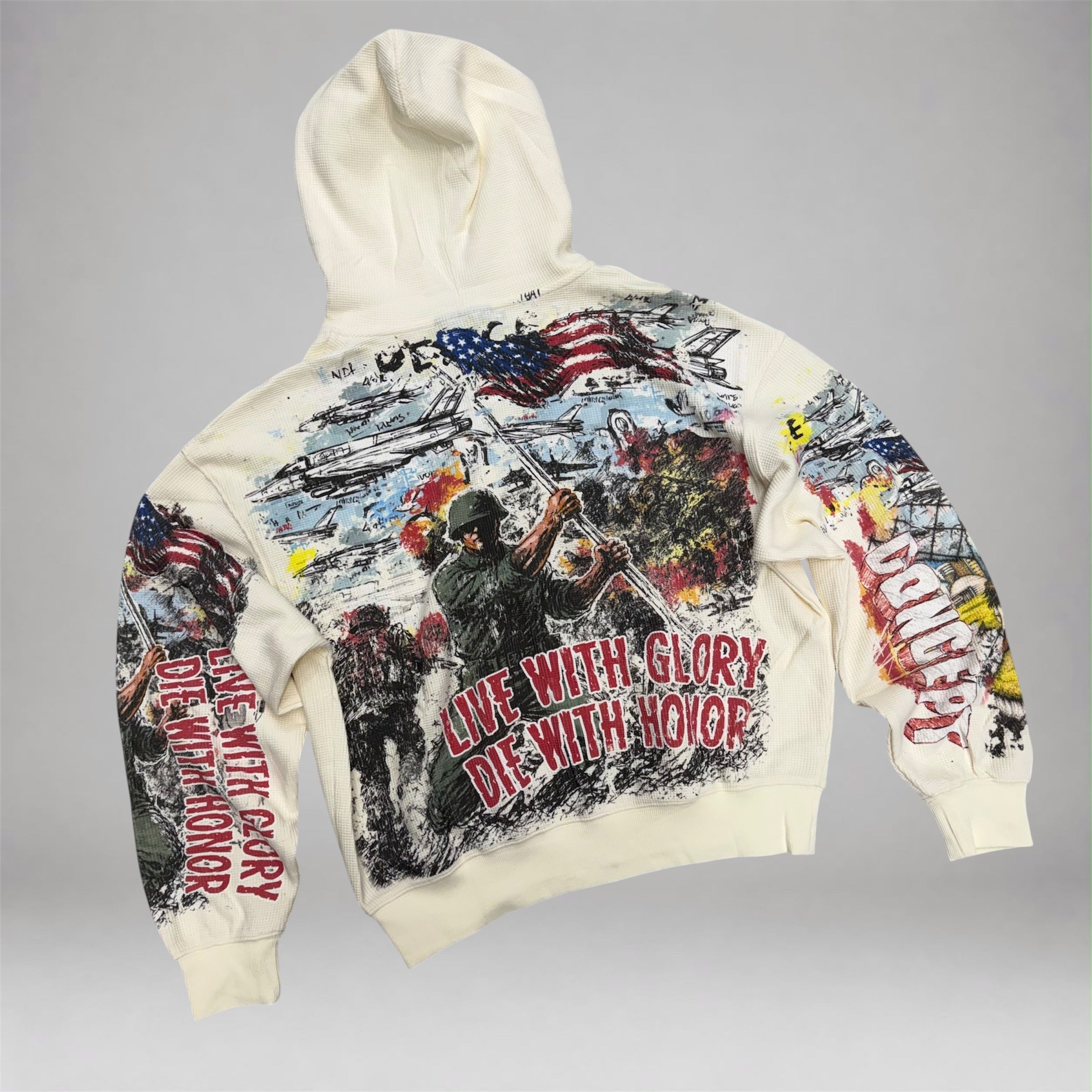 Con - Honor Waffle Hoodie - Beige 15
