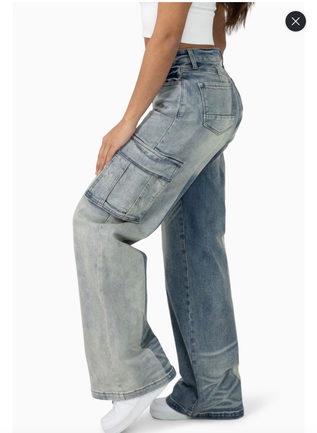 The Red - High Rise Washed Jeans - Ray Blue S104
