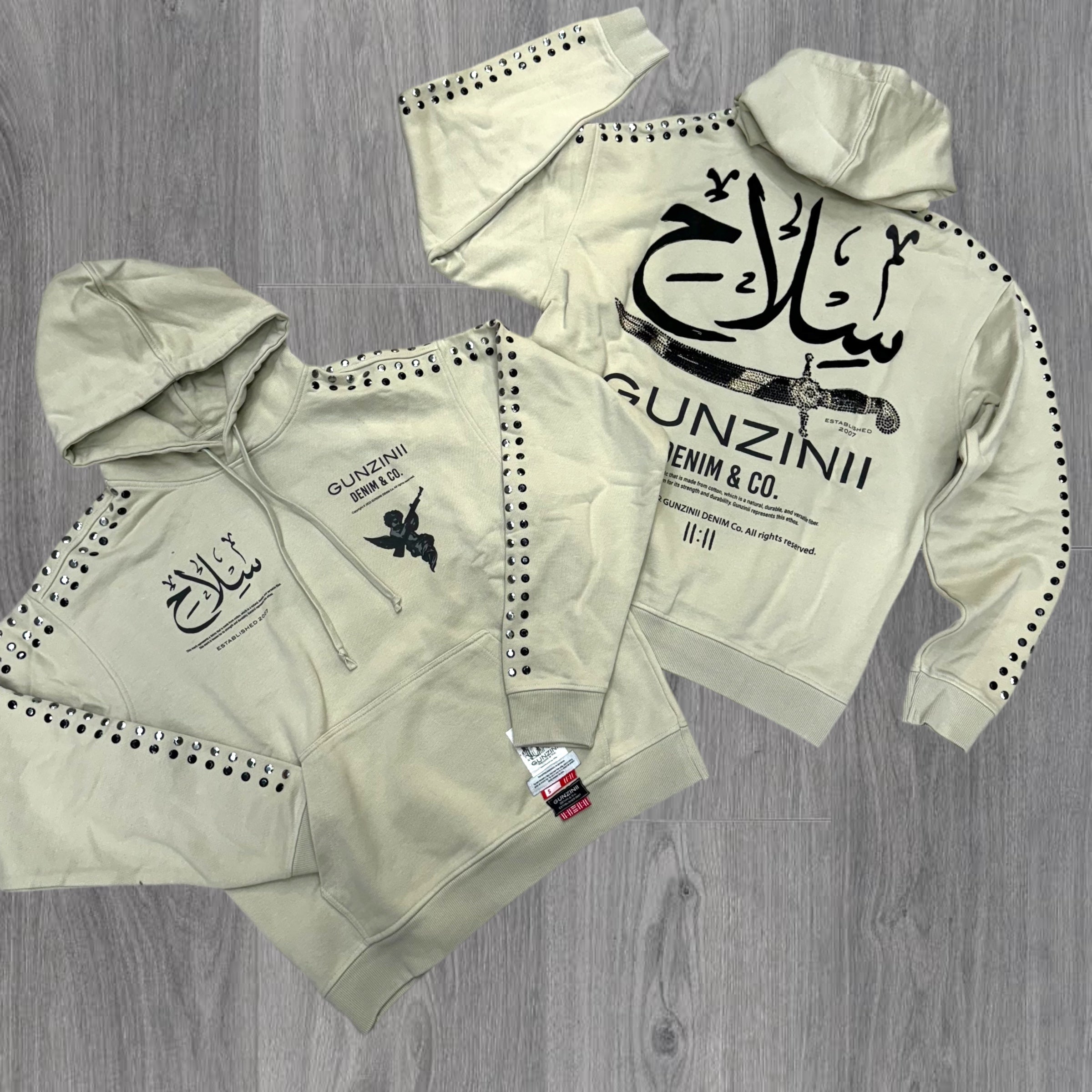 Gunzinii سلاح Hoodie Cement GZ510