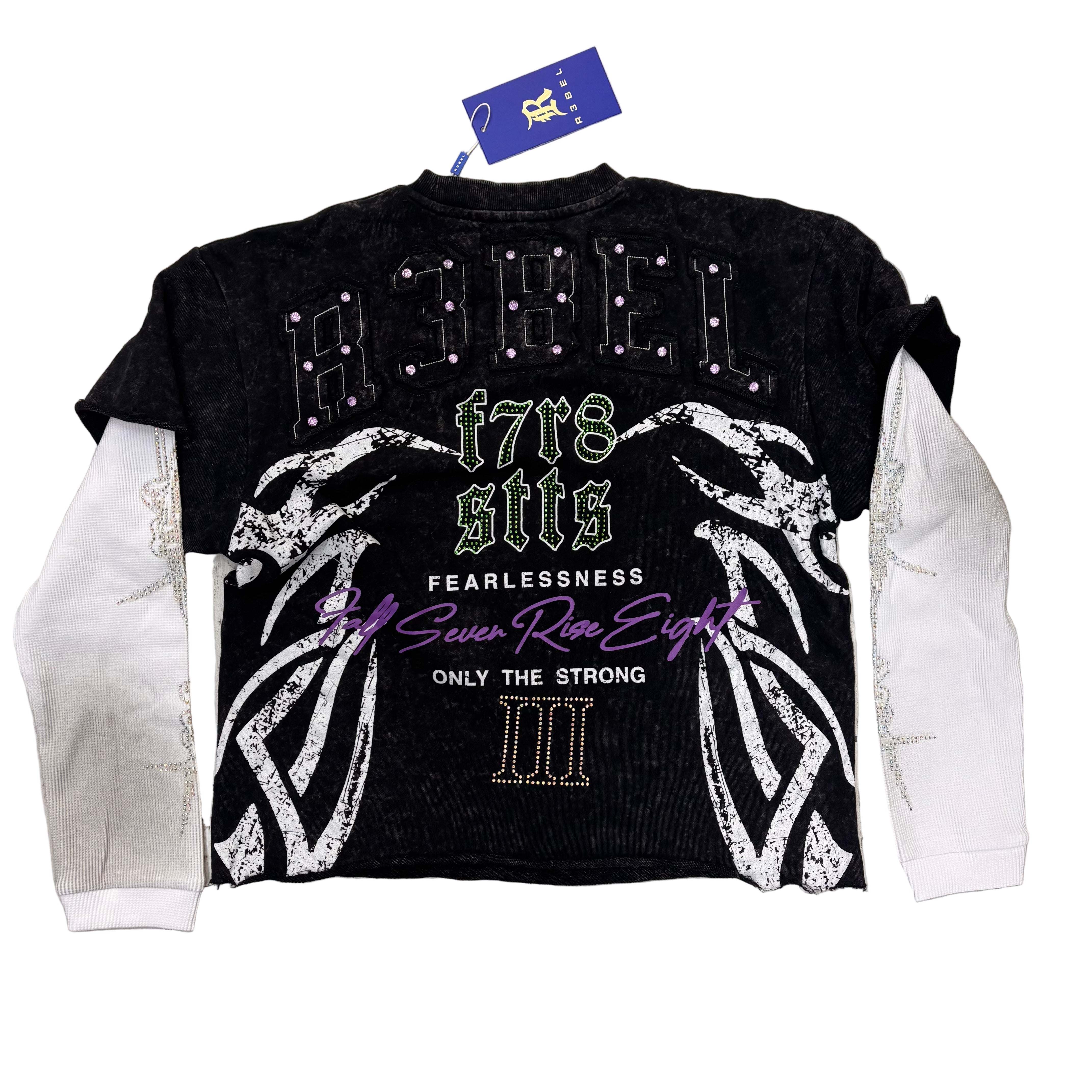 R3 - Fearlessness  L/S - BLK - 144