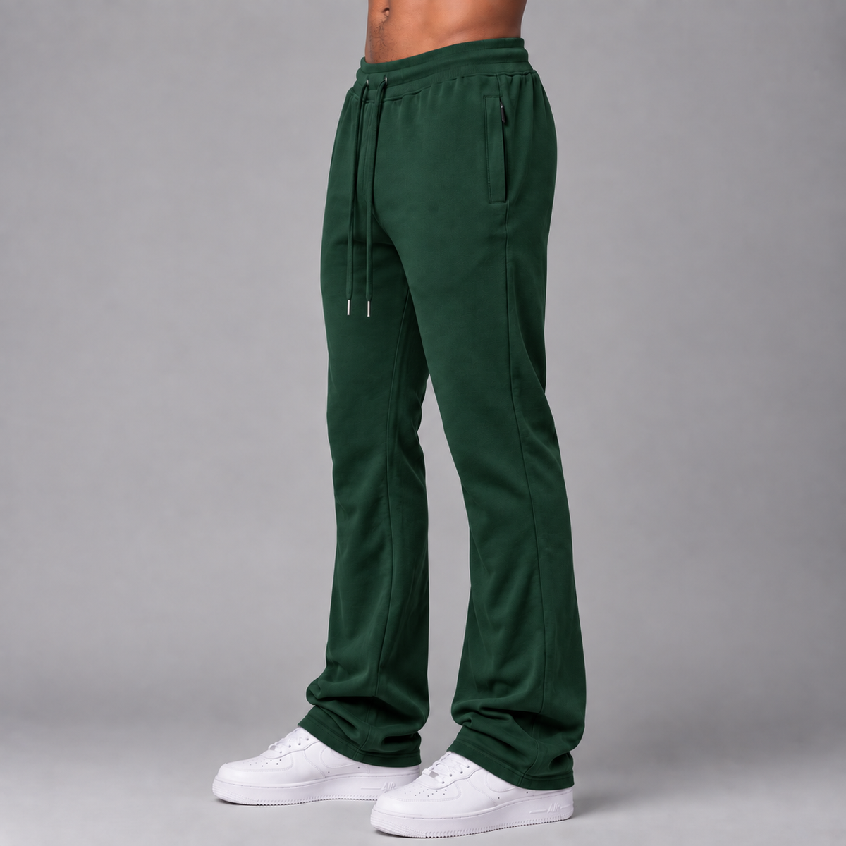 Narr - Sweat Pants Stacked - Hunter Green - P1030