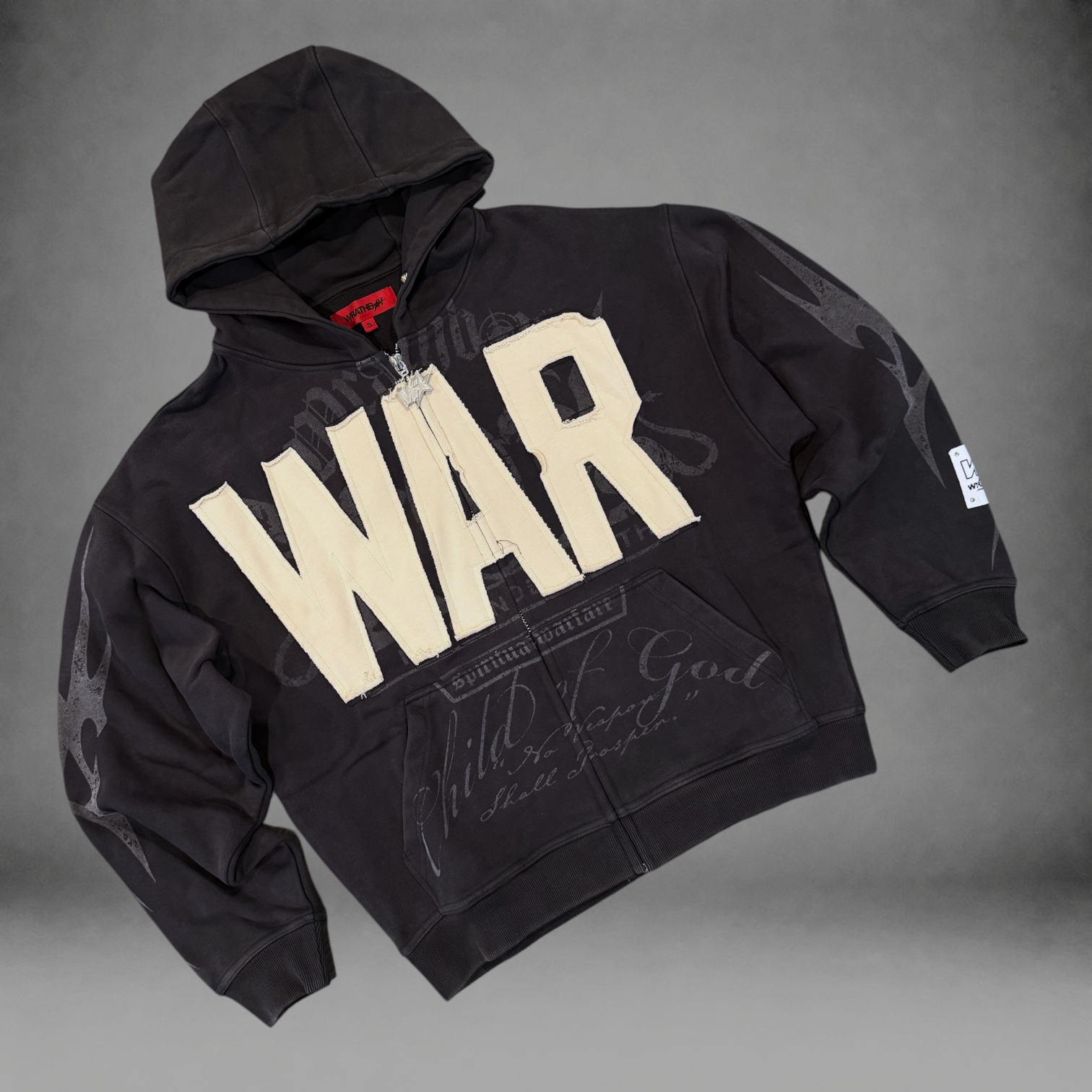 WrathBoy - Hard To Kill Zip Hoodie - Black - 618