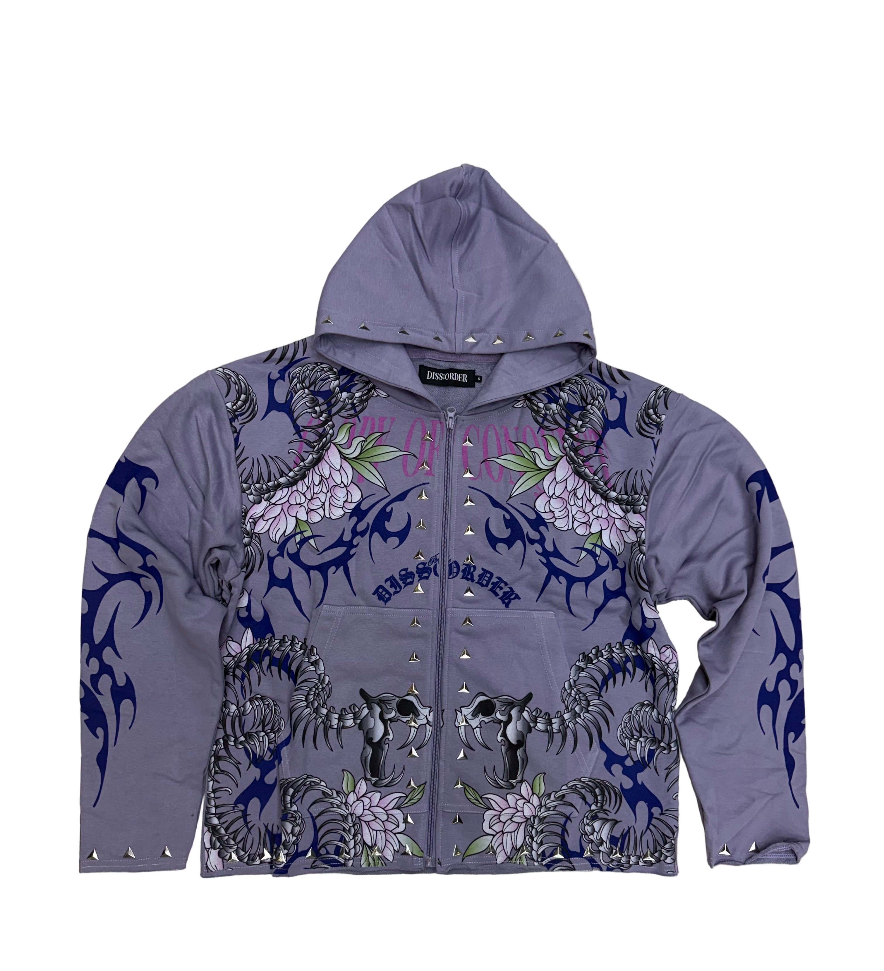 DISORDER - Zip Hoodie - LAV - 341