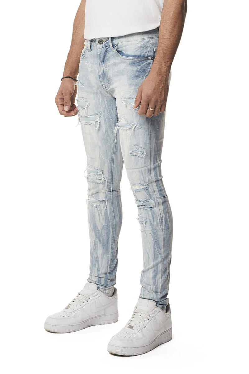 Rise Skinny Fit Denim Rips Mont.Blue 24207