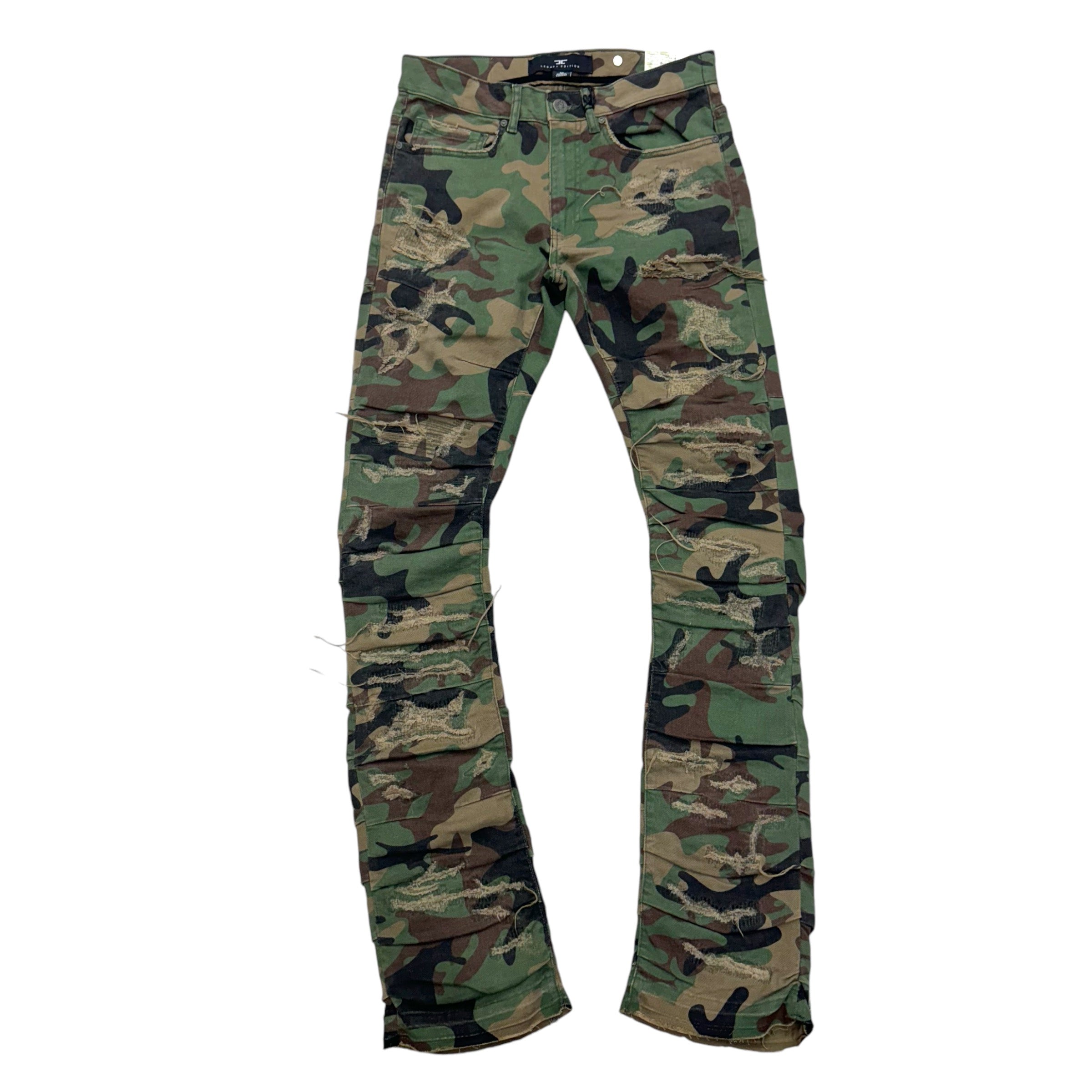 JC Stacked Denim Vintage camo JTF1157