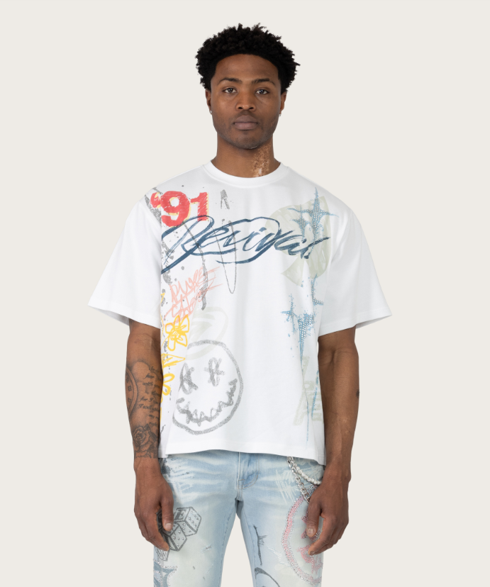 Rise - Crash T-shirt - White - S425