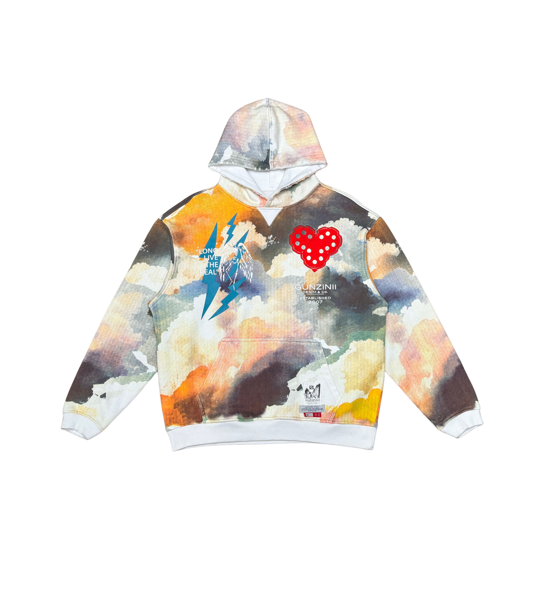 Gunzinii - Long Live Hoodie - Off White - GZ585