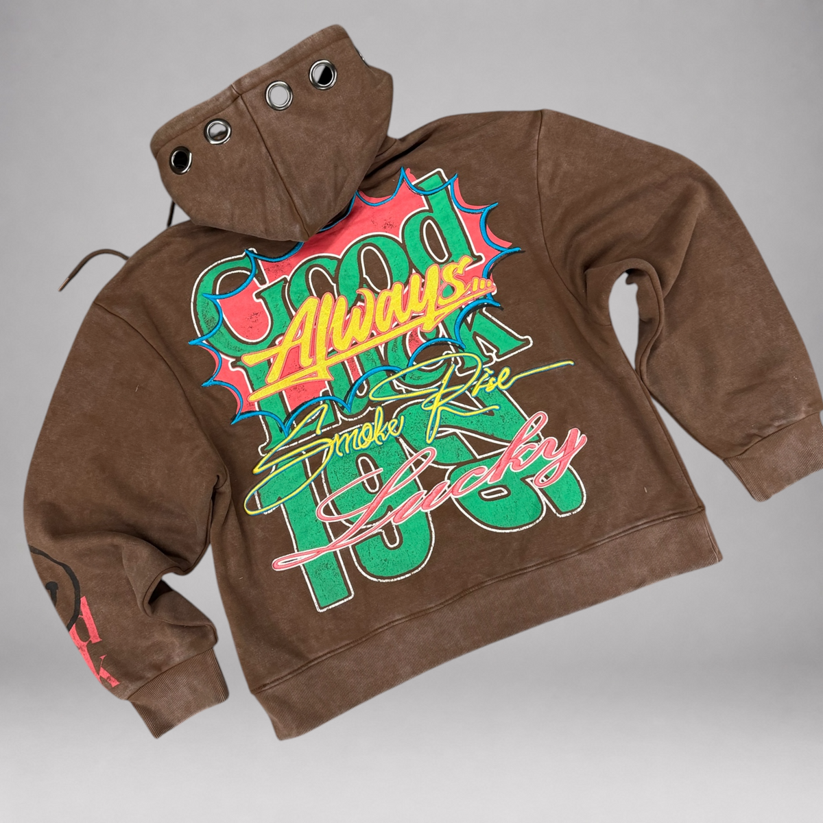 Rise - Always Luck Hoodie - S.Brown - P560