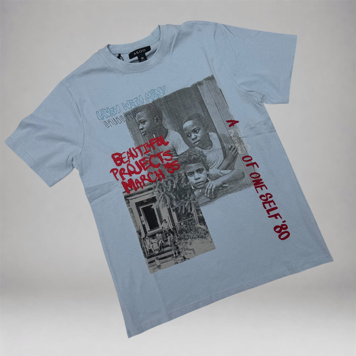 AKOO - Stoop SS Tee - Lt Blue 6315